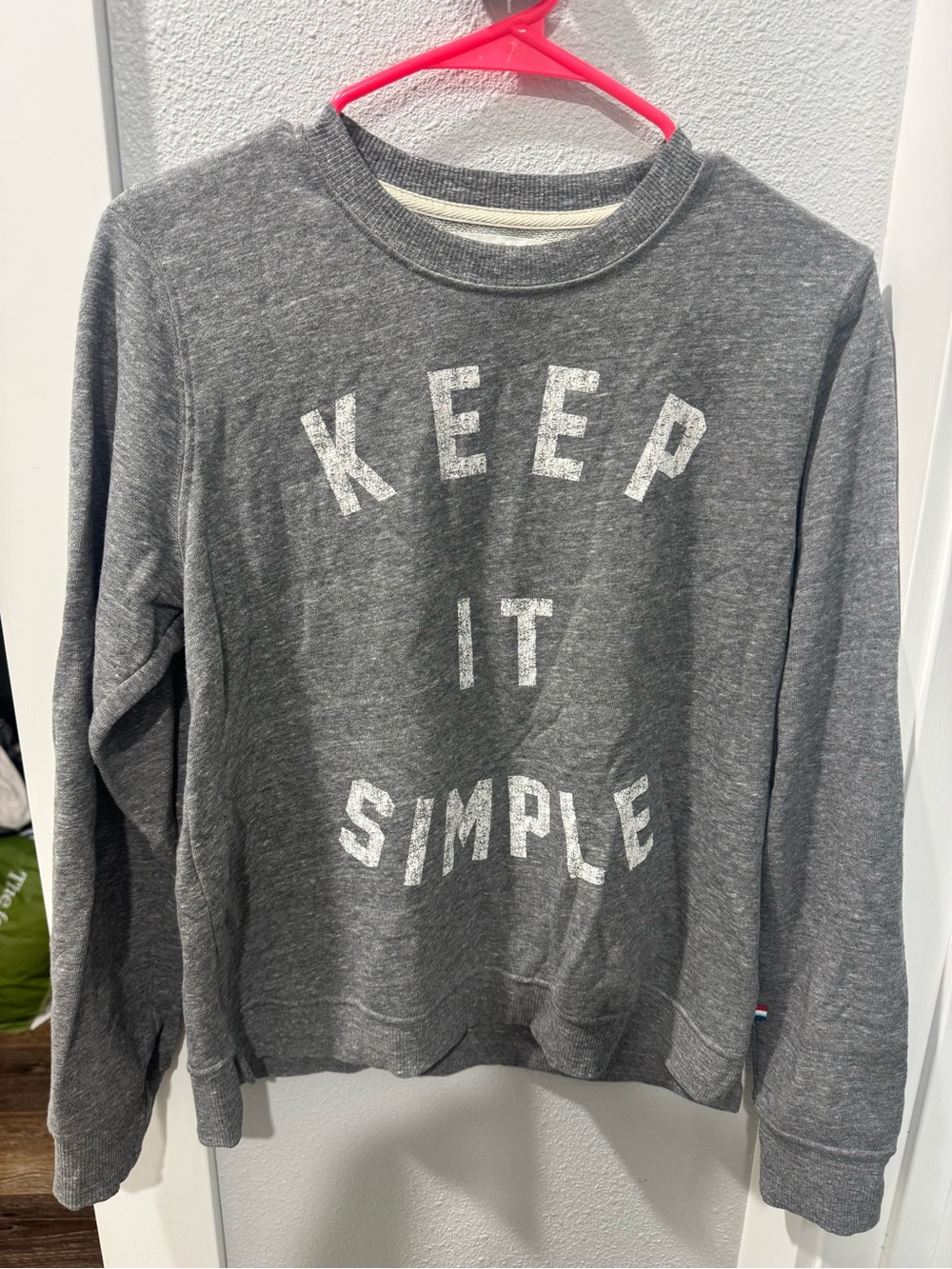 Gray 'Keep It Simple' Crewneck Sweatshirt - Women